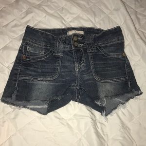 Shirt shirt jean shorts